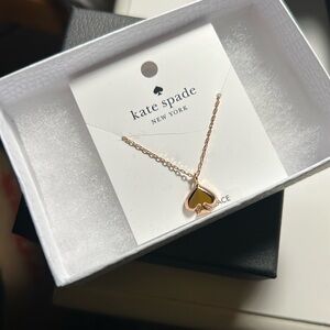 Kate Spade rose gold spade necklace